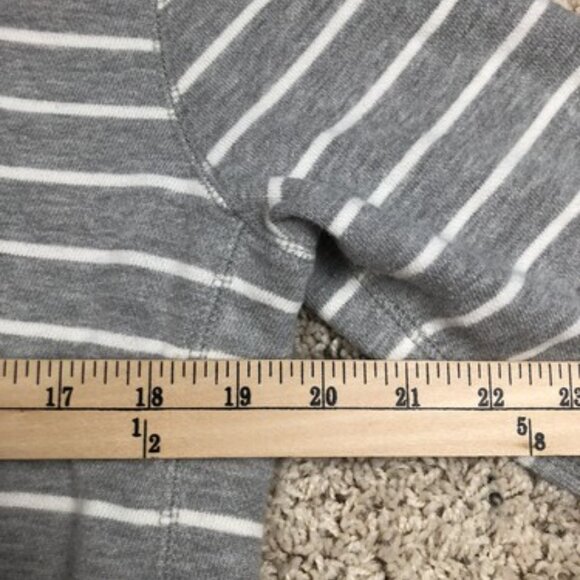 American Eagle Mens Medium Gray Striped Vintage Classic Fit Long Sleeve Sweater - Picture 8 of 10